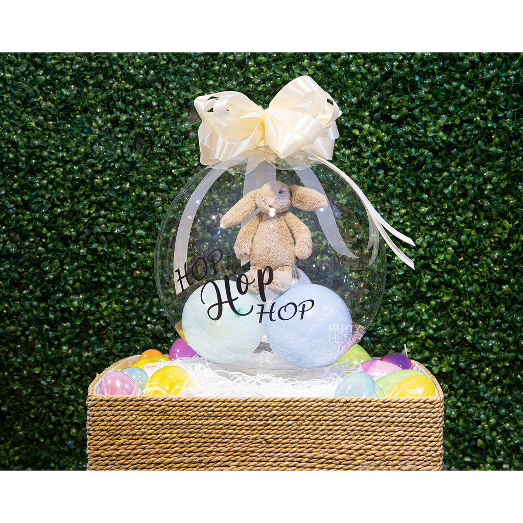 10" Easter Bunny x Crystal Balloon (Please Order 3 Working Days in Advance)