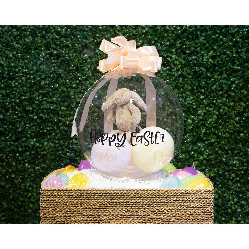 10" Easter Bunny x Crystal Balloon (Please Order 3 Working Days in Advance)