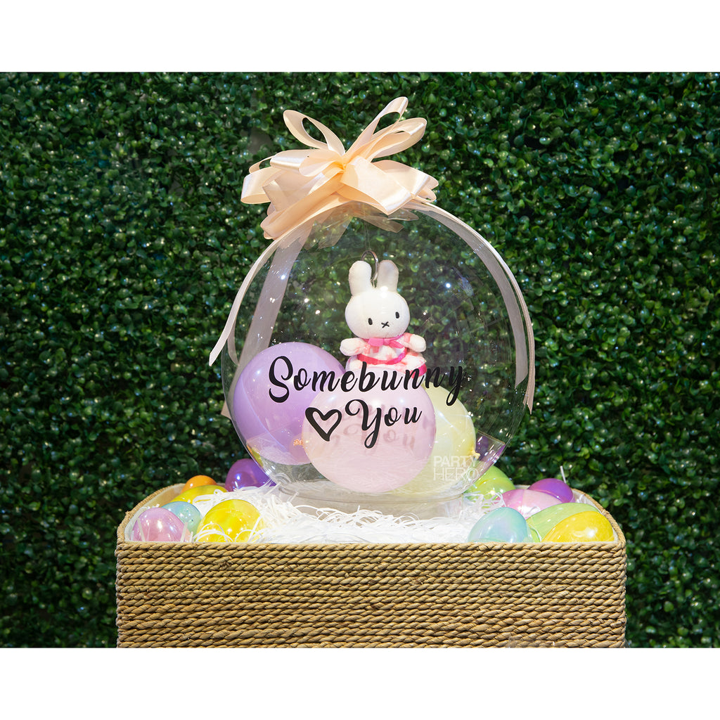 10" Easter Bunny x Crystal Balloon (Please Order 3 Working Days in Advance)