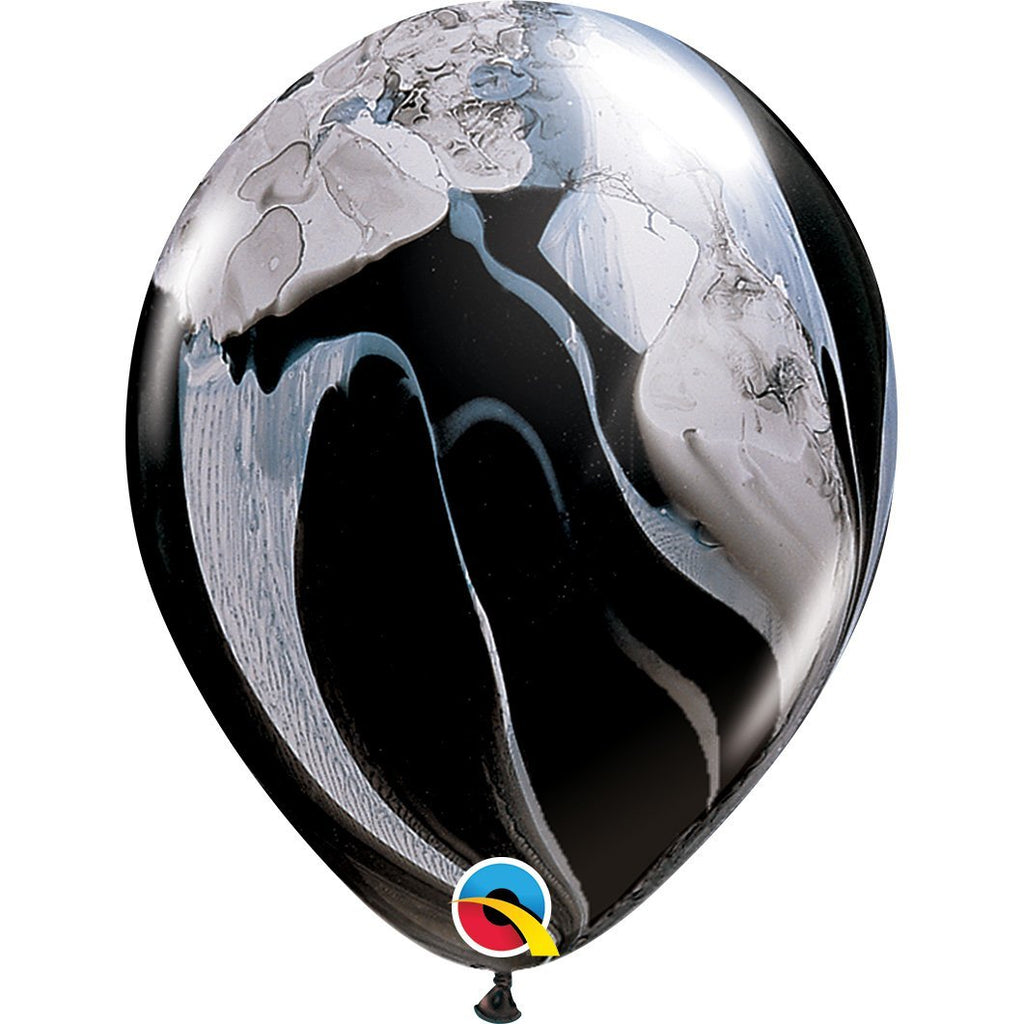 black-&-white-superagate-round-plain-latex-balloon-11in-28cm-39921-1