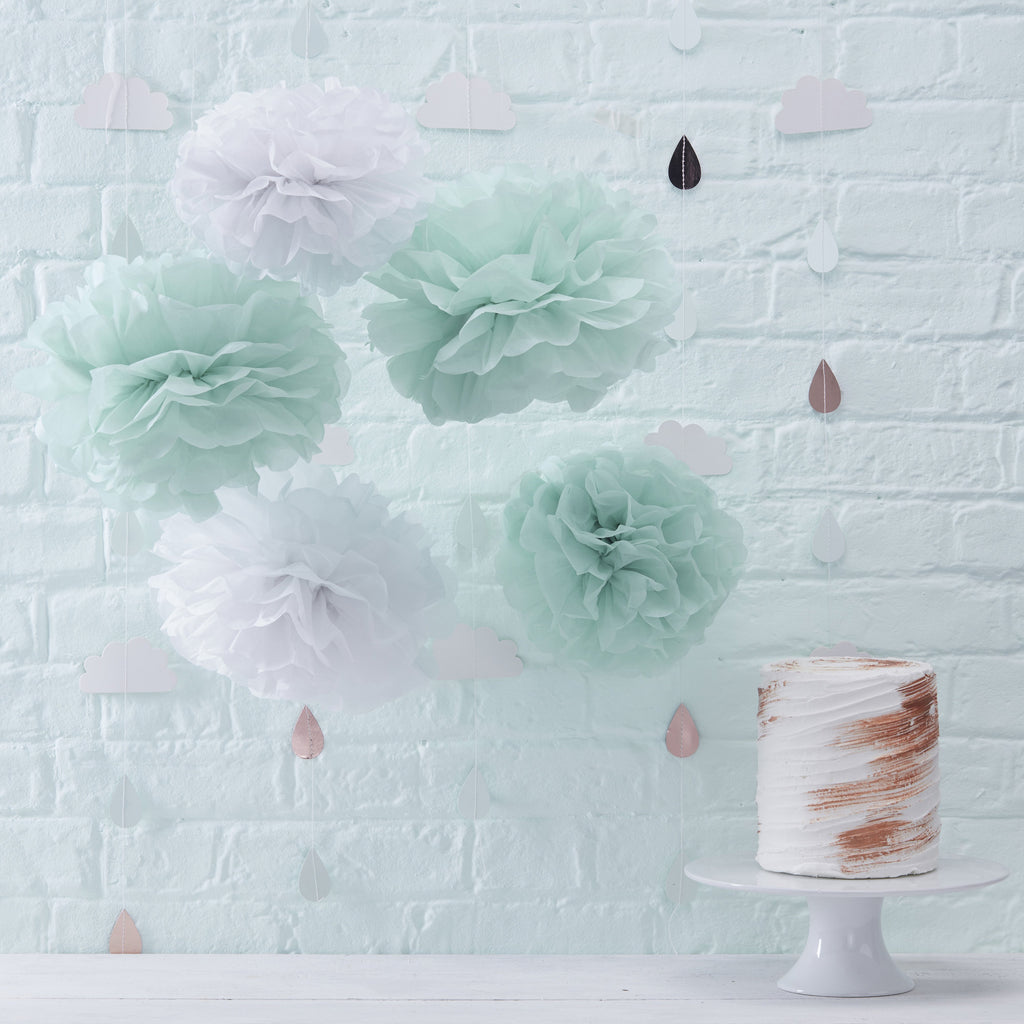 ginger-ray-mint-&-white-tissue-paper-pom-poms-hello-world-pack-of-5- (2)