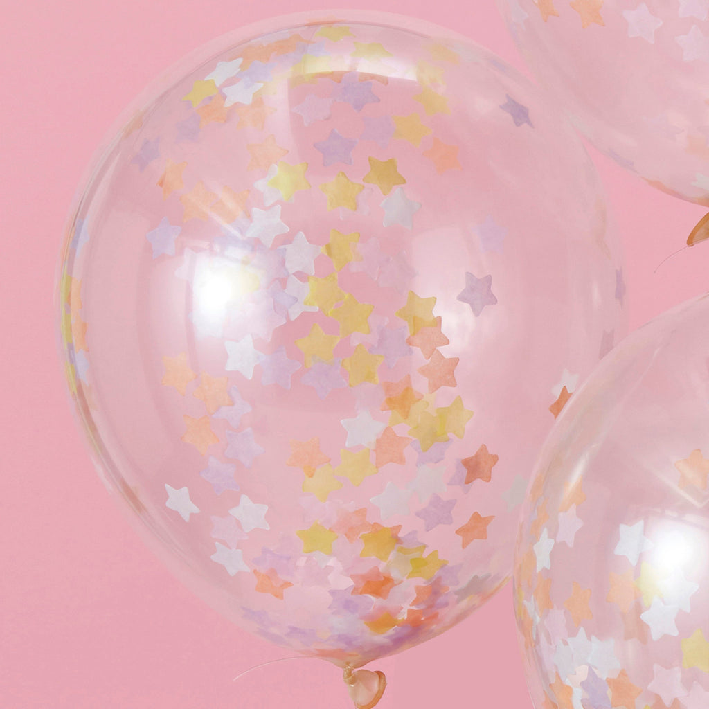 ginger-ray-pastel-star-confetti-latex-balloon-12in-pack-of-5-ginr-mw-112