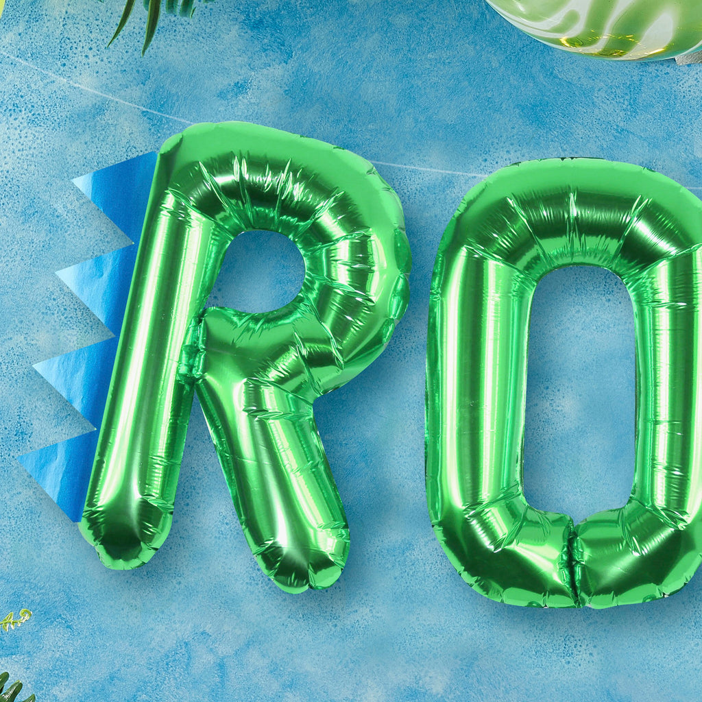 ginger-ray-roar-green-air-filled-foil-balloon-bunting-16in-ginr-rr-306