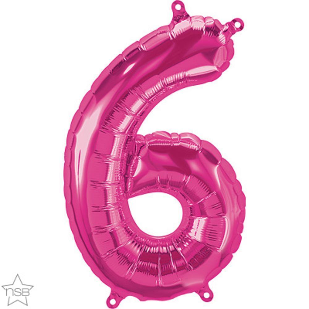 number-6-magenta-die-cut-foil-balloon-16in-41cm-59073m(pk)-1