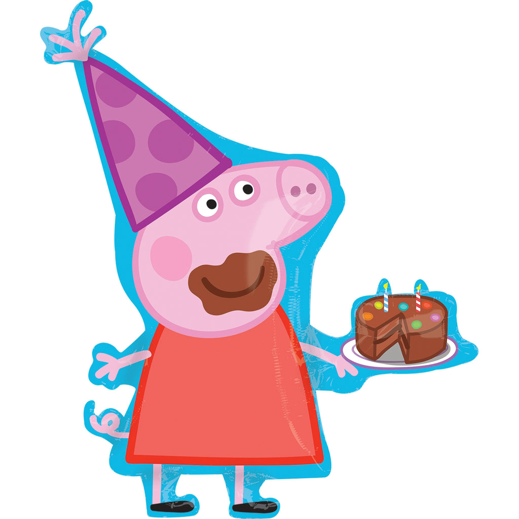 Peppa Pig Giant Foil Balloon 30in x 33in / 76cm x 83cm
