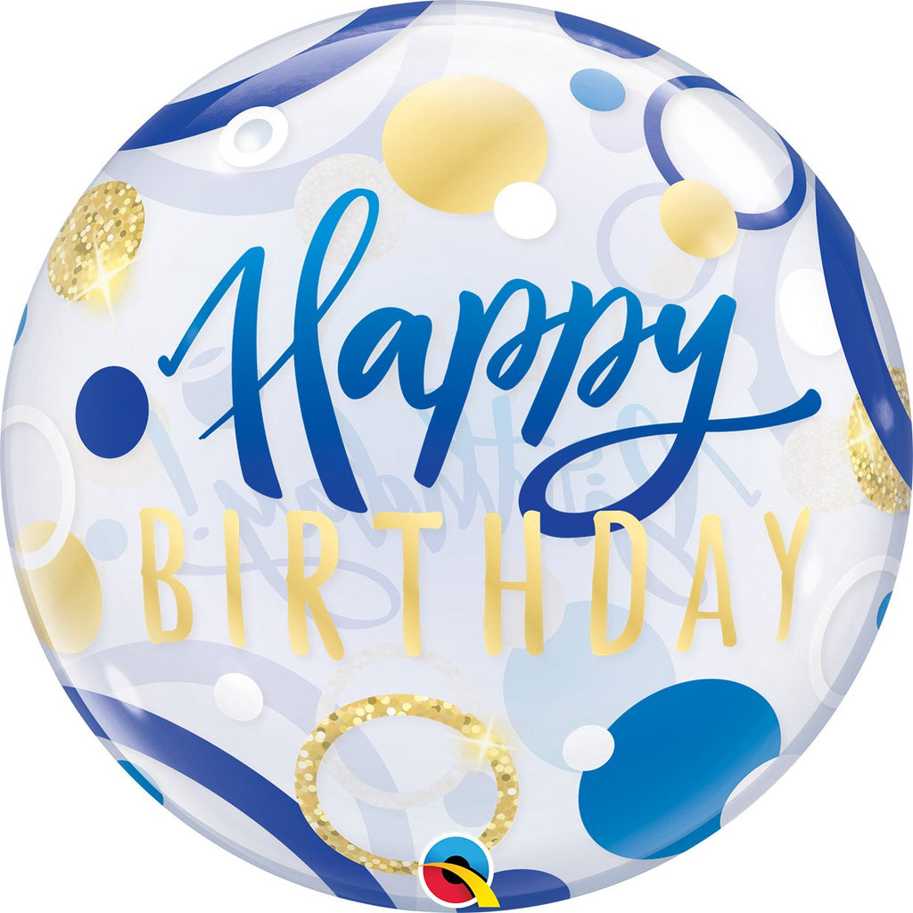 qualatex-birthday-blue-&-gold-dots-round-bubble-balloon-22in-55cm- (1)