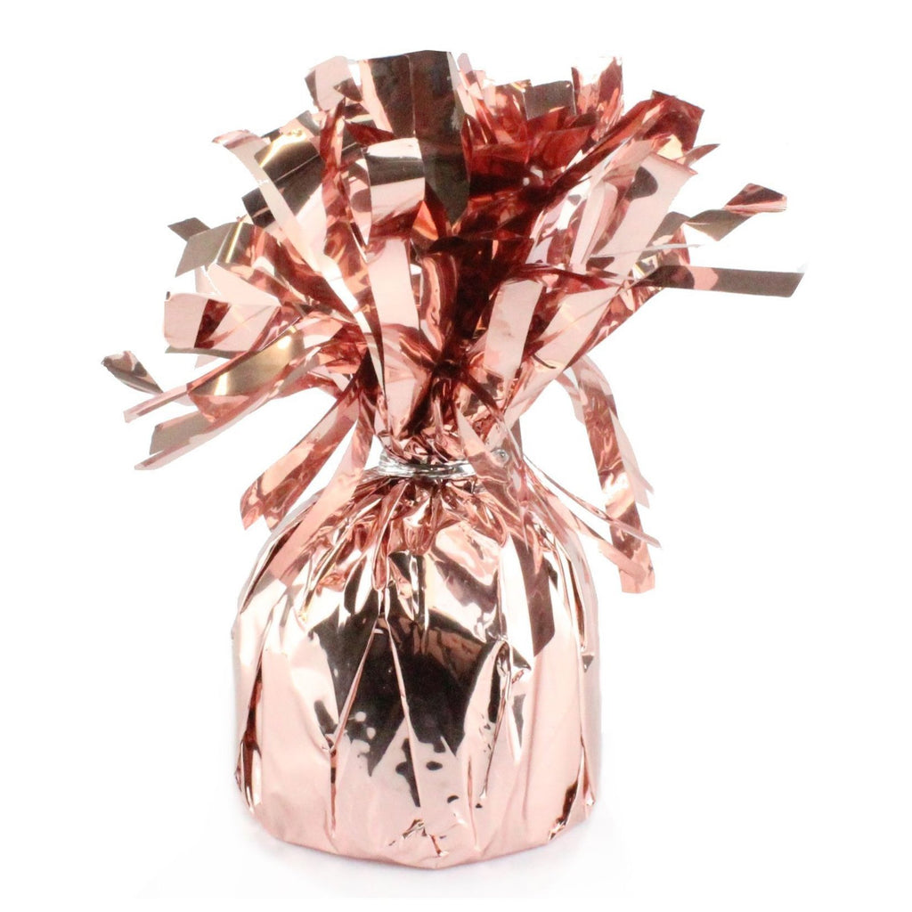 Foil Rose Gold Balloon Weight 7cm x 7cm x 12cm, 35g